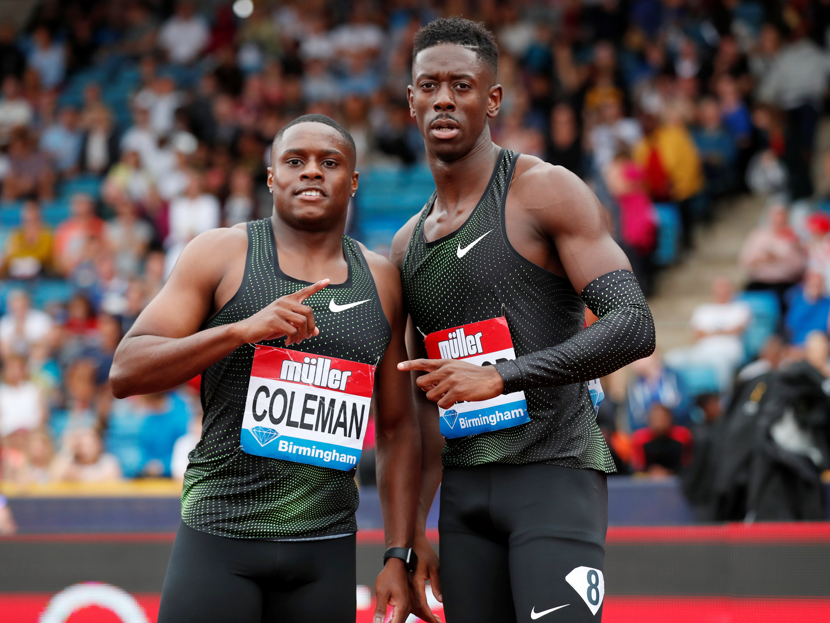 Athletics: Coleman edges Prescod by a thousandth in 100m