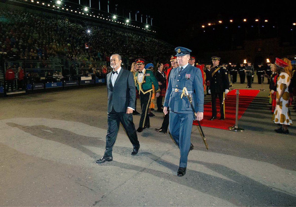 In pictures: Oman's Sayyid Haitham guest of honour at Edinburgh military tattoo