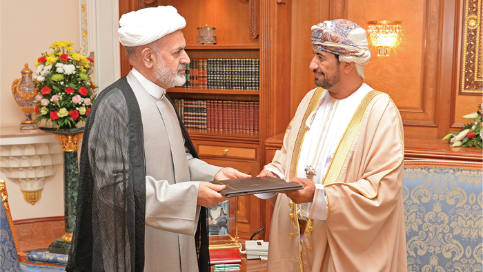 His Majesty receives written message from Iran