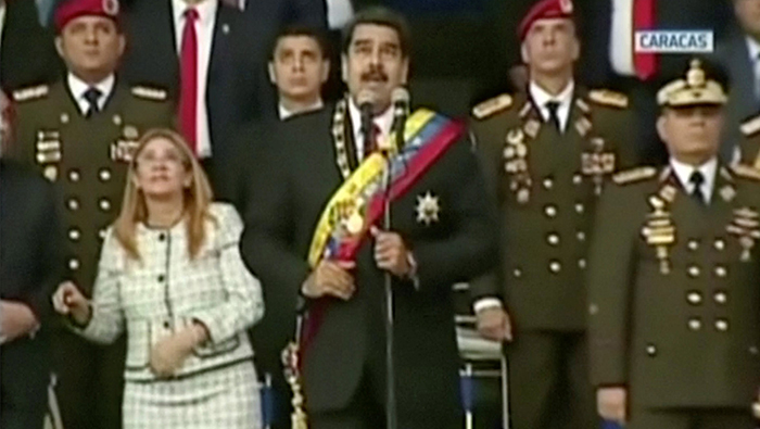 Venezuela's President says drone blast was bid to kill him, blames Colombia