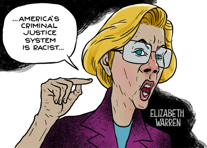 Elizabeth Warren says America's criminal justice system is racist
