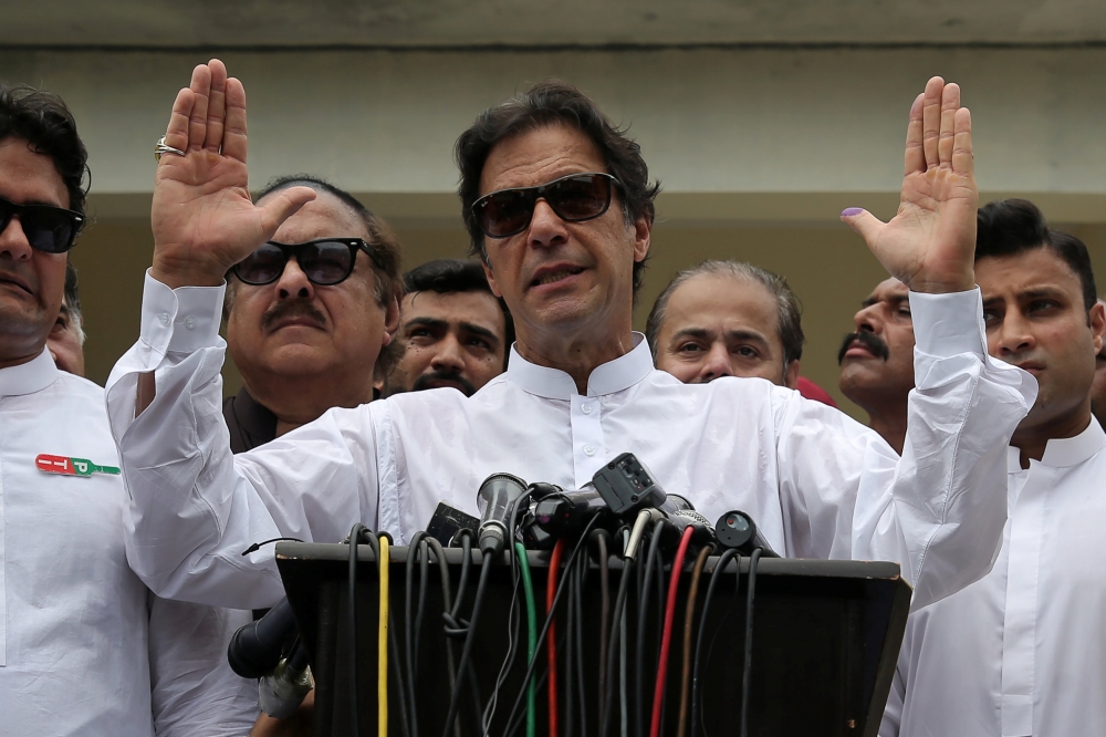 Pakistan's Imran Khan calls for more "trustworthy" ties with U.S.