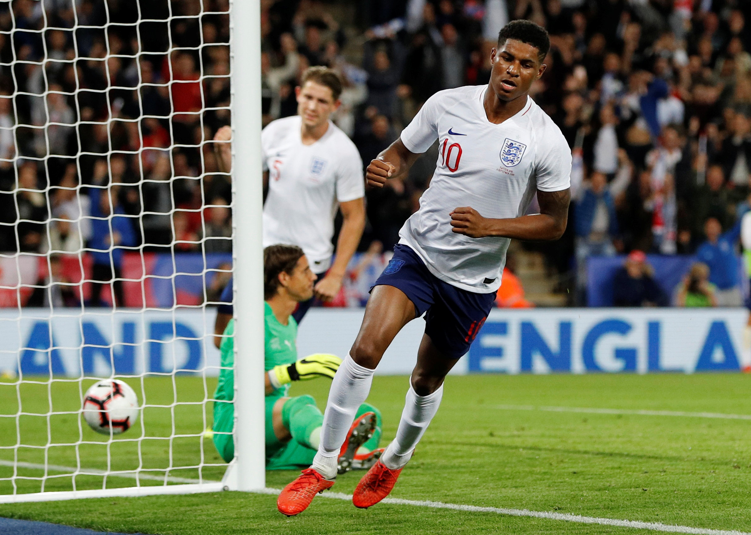 Football: Rashford on target as England beat Switzerland