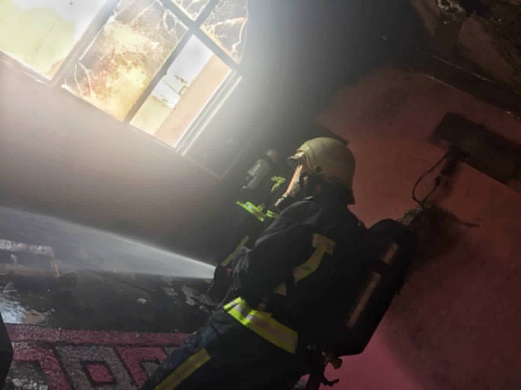 House in Oman engulfed in flames