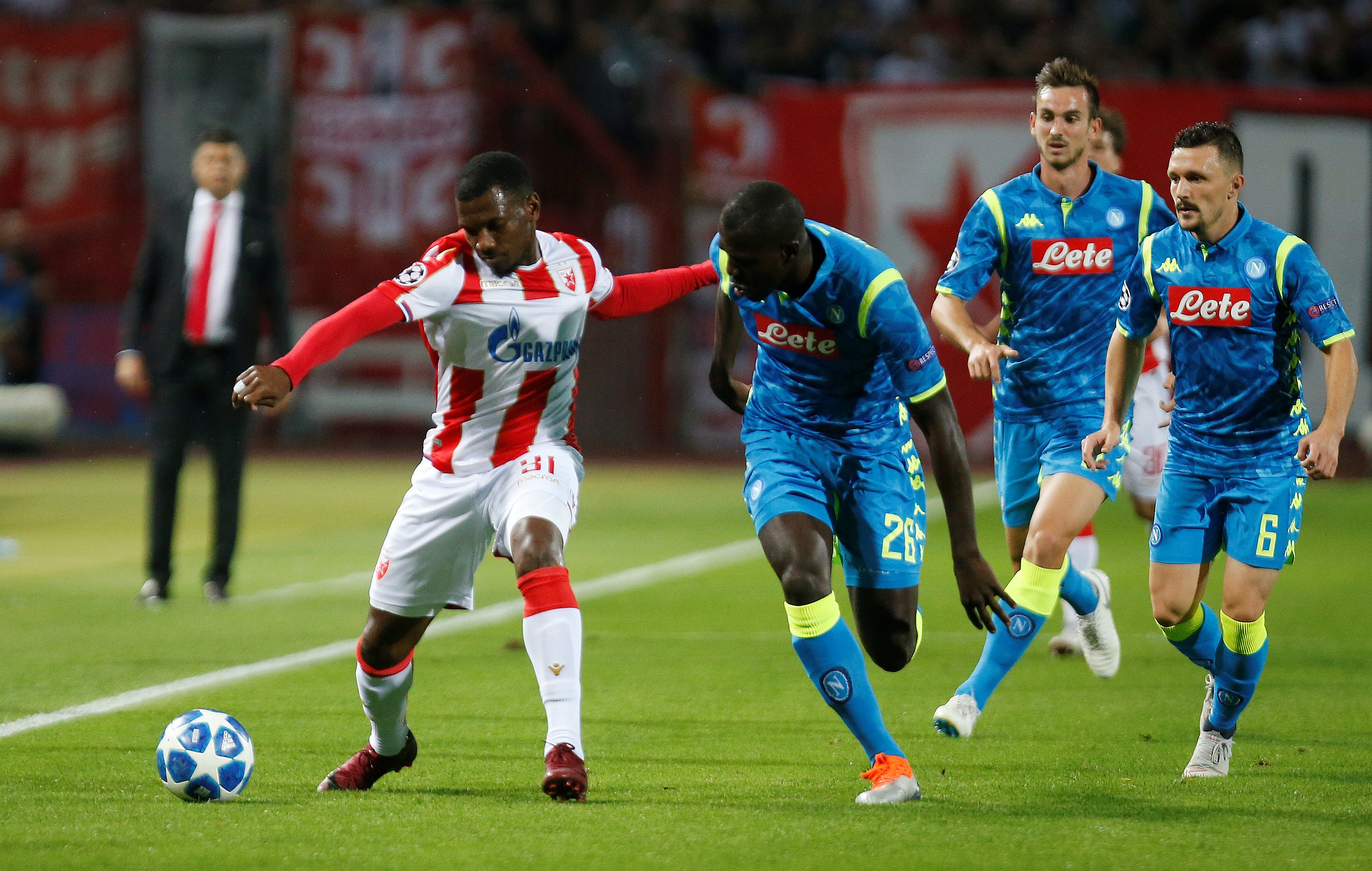 Champions League debutants Red Star hold Napoli to draw
