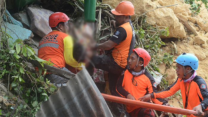 Landslide in Philippines kills four, dozens feared trapped
