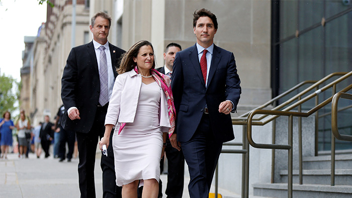 Canada PM urges some U.S. flexibility in NAFTA, talks seen slow