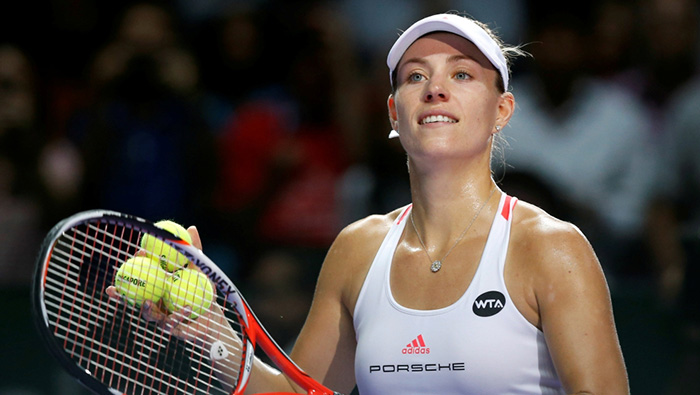 Tennis: Kerber falls to Barty on day of upsets in Wuhan