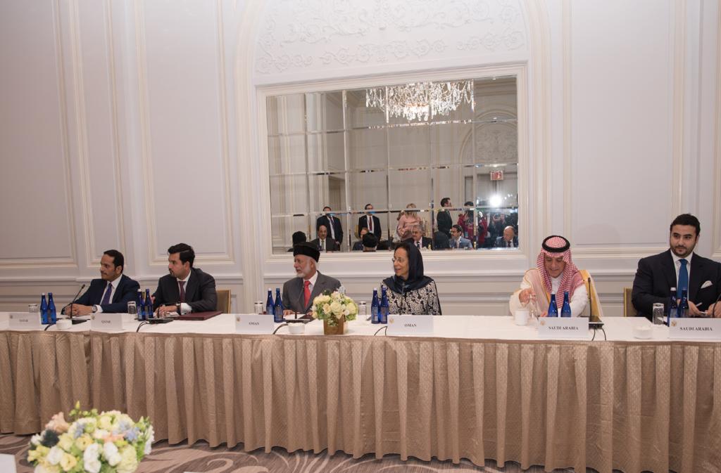 السلطنة تشارك في اجتماع وزير الخارجية الأمريكي مع نظرائه وزراء التعاون والأردن ومصر