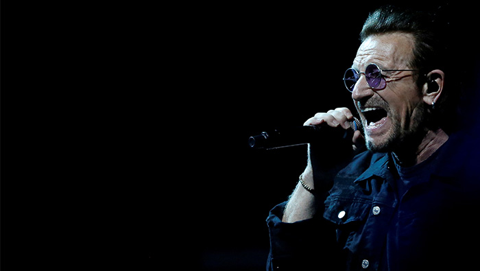 U2 cancel concert mid-show after Bono loses voice