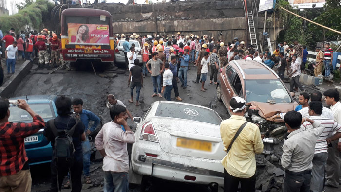 Several feared trapped as Majerhat bridge collapses in Kolkata