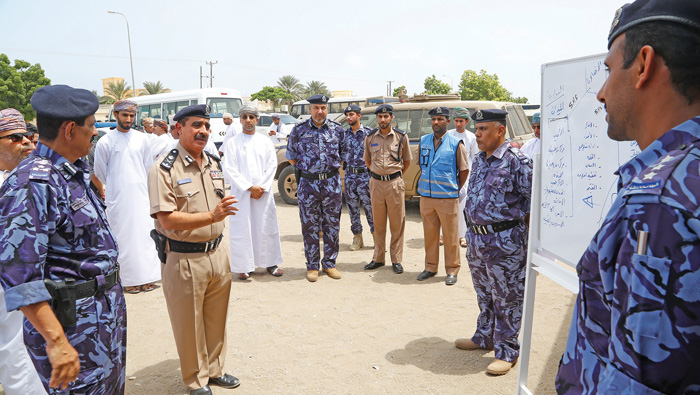 Mock drill tests preparations for tsunami at Oman's beach