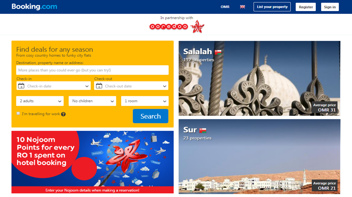 بالتعاون مع Booking.comOoredoo تقدم مزايا إضافية لزبائن برنامج ’نجوم‘