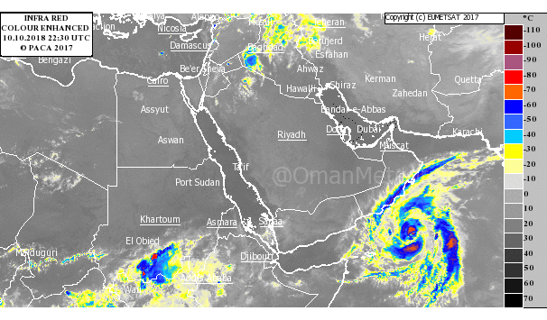 ​Cyclone Luban: Rain and strong winds to lash Oman’s coast