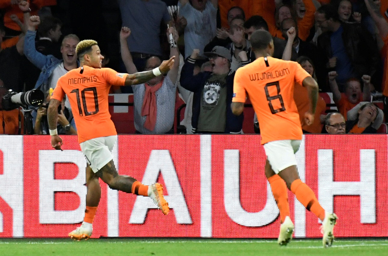 Football: Depay shines as Netherlands thump Germany