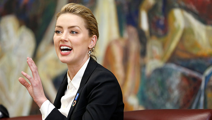 Actress Amber Heard says birth on U.S.-Mexico border sparked rights activism