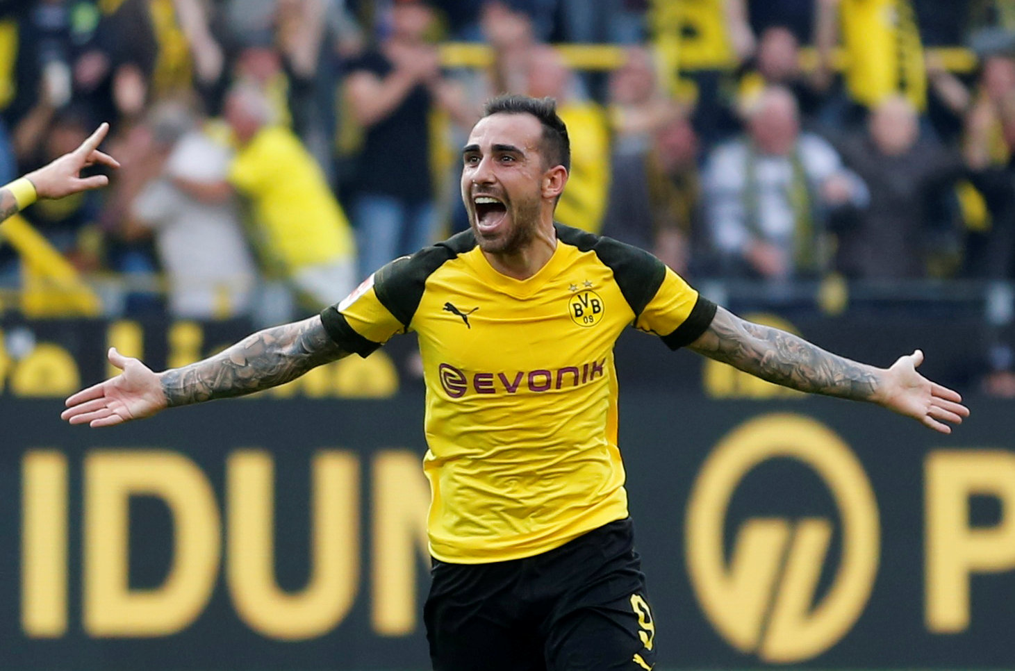 Football: Alcacer scores hat-trick from the bench in dramatic Borussia win
