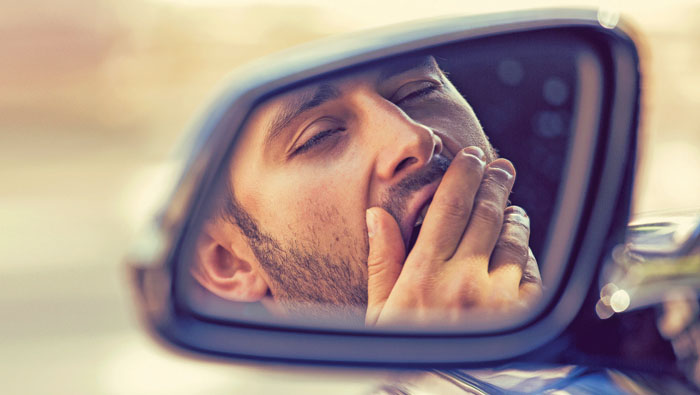 25 per cent of drivers fall asleep at the wheel