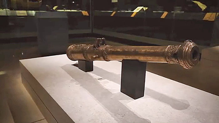 17th century Portuguese cannon a blast at National Museum
