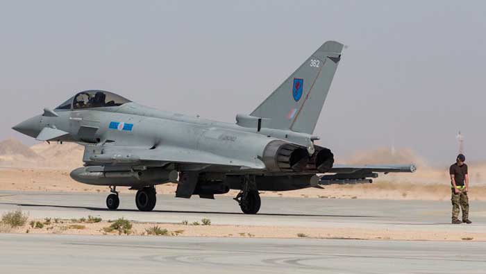 In pictures: British air force Typhoon jets arrive in Oman