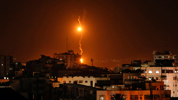 Israel air strikes hit Gaza after rocket fire, three killed