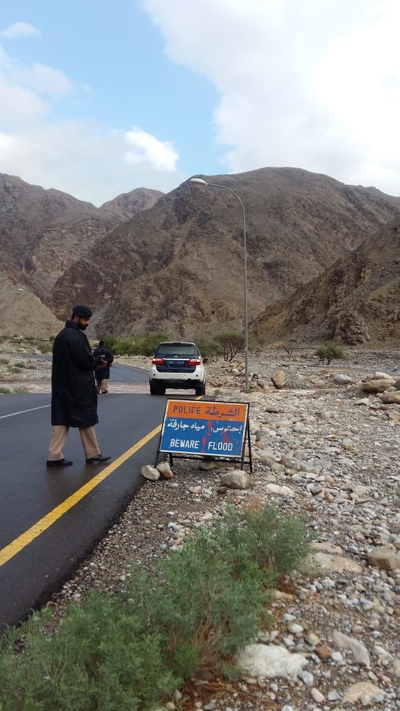 In pictures: Police stand guard at wadis in Oman