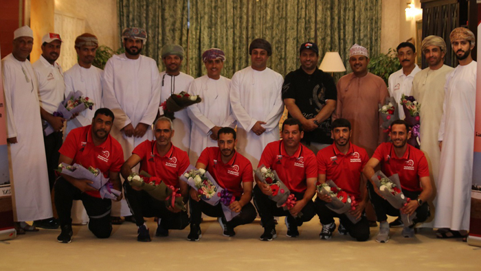 Oman tent-pegging team returns to grand reception