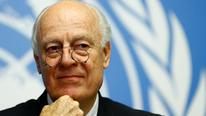 Outgoing UN envoy makes final pitch for Syria constitution