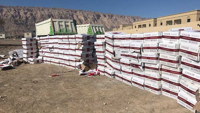 45,000 packs of banned cigarettes seized