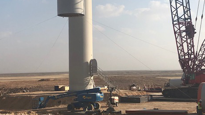 First turbine installed at Dhofar Wind Farm