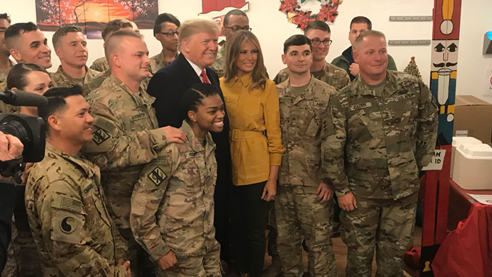 US President Donald Trump visits Iraq