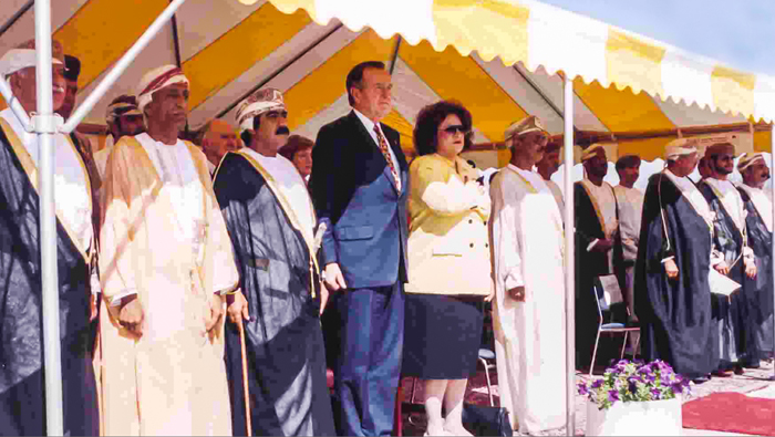 When former US president Bush made a memorable visit to Oman