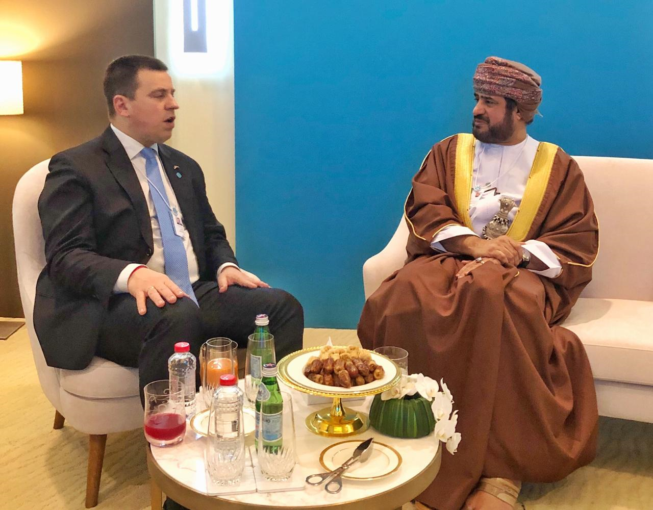 المرهون يلتقي رئيس وزراء جمهورية إستونيا