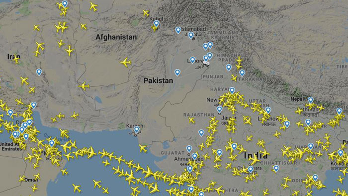 Pakistan closes airspace, diverts all flights until further notice