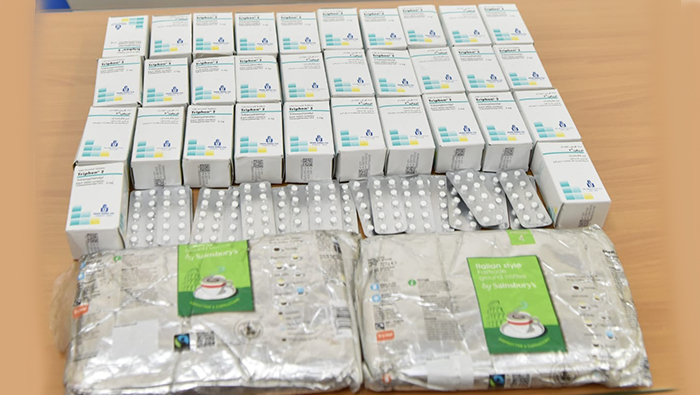 More than 6,000 capsules of psychotropic substances, marijuana seized