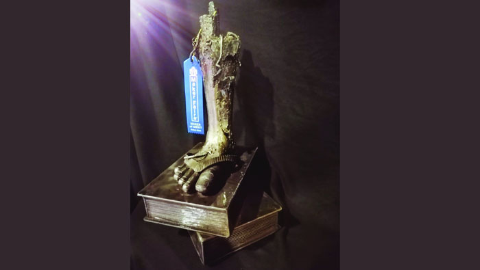 Omani sculptor wins regional award with striking creation