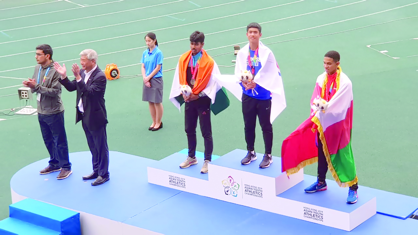 البلوشي يحقق برونزية 200 متر في        ختام بطولة آسيا لألعاب القوى للناشئين