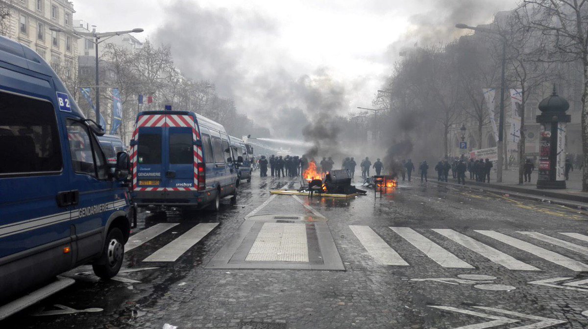 Over 200 arrested in France as Yellow Vest protests turn violent