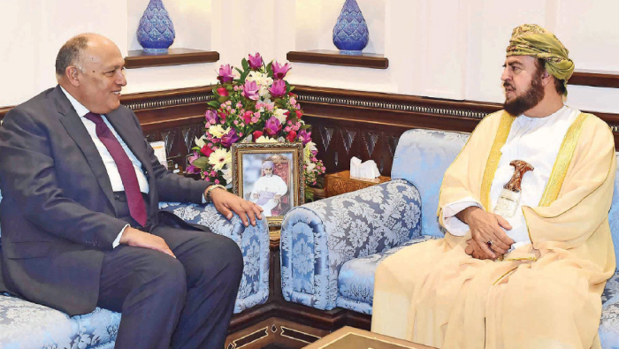 Sayyid Asa’ad receives Egypt Foreign Minister