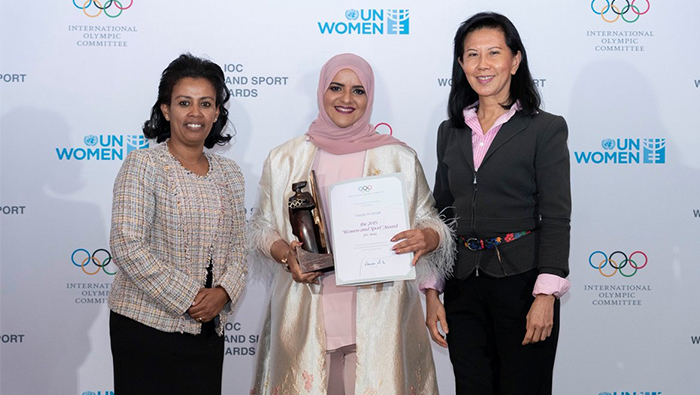Saada Al-Ismaili wins 2019 Women and Sport for Asia Award