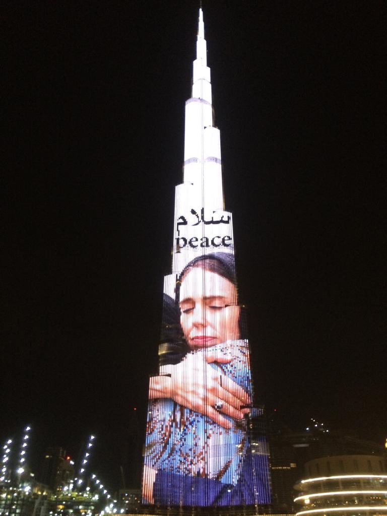 Burj Khalifa pays tribute to Christchurch victims