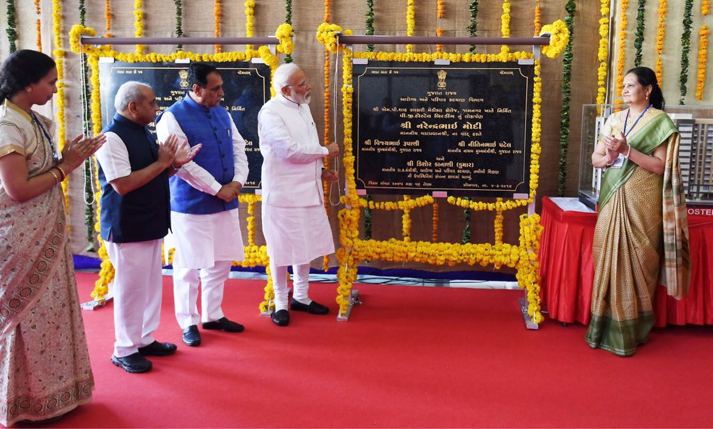 Modi inaugurates hospital and metro in Gujarat