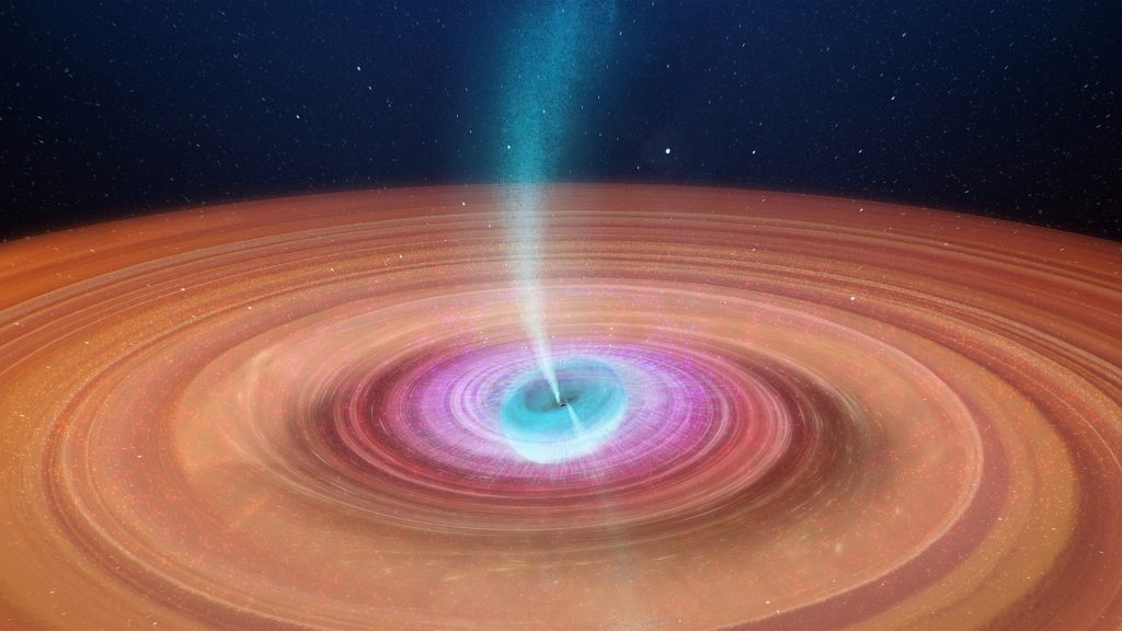 Astronomers witness black hole dragging spacetime