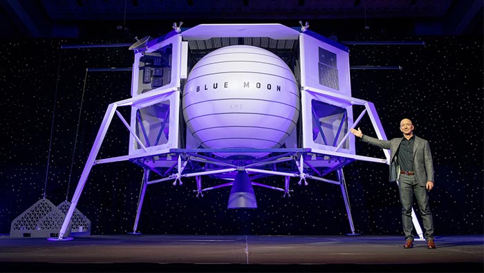 Entrepreneur Jeff Bezos reveals Moon lander