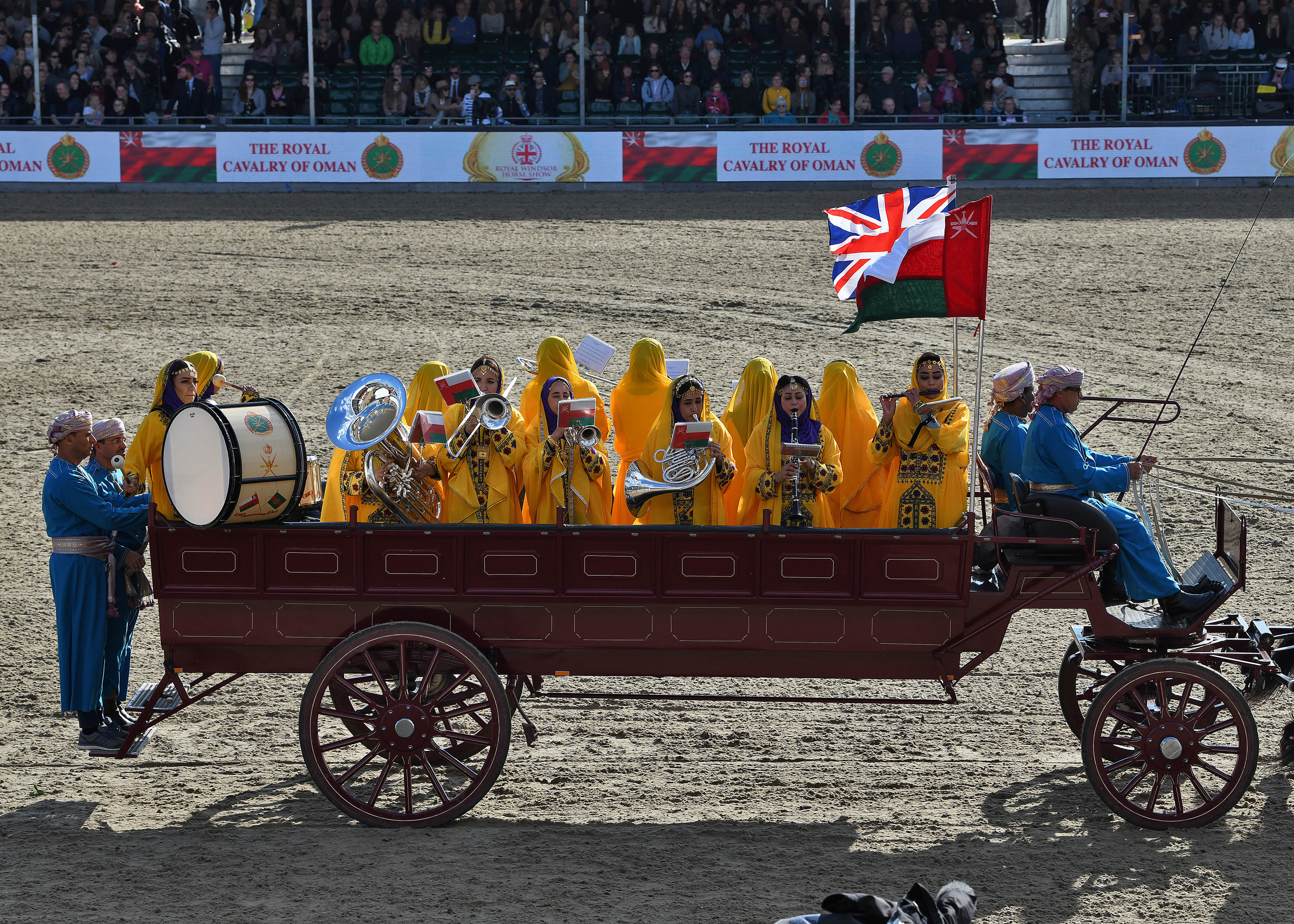 Royal Cavalry shows equestrian skills at Windsor event