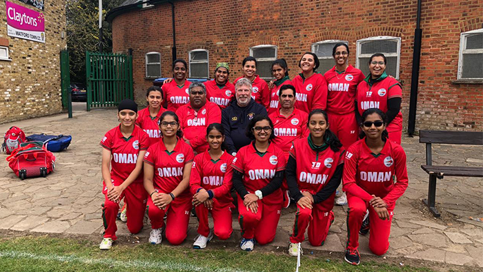 Oman Women's team opens UK cricket tour on a winning note