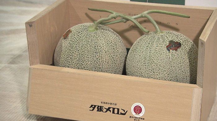 Two Japanese melons sold for over $45,000