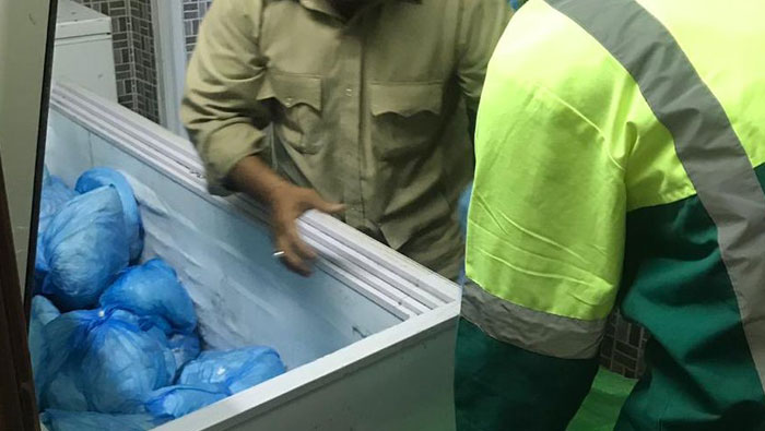 Authorities in Oman destroy more than 200kg of rotten food