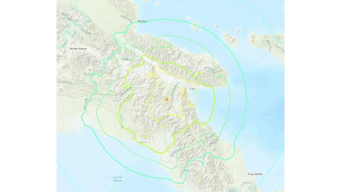 7.2 magnitude earthquake strikes Papua New Guinea