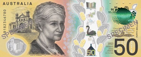 Typo on Australian 50 dollar note after seven months in circulation